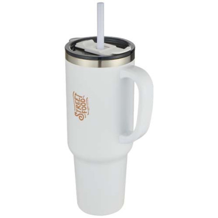 Tazza con isolamento sottovuoto in rame a doppia parete certificata RCS con cannuccia da 1200 ml Sydney