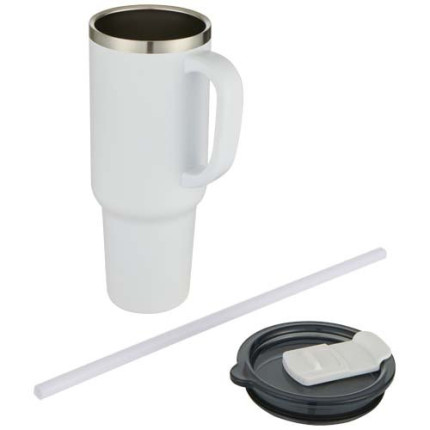 Tazza con isolamento sottovuoto in rame a doppia parete certificata RCS con cannuccia da 1200 ml Sydney
