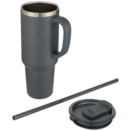 Tazza con isolamento sottovuoto in rame a doppia parete certificata RCS con cannuccia da 1200 ml Sydney