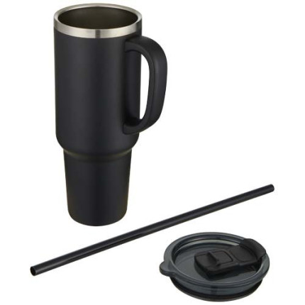 Tazza con isolamento sottovuoto in rame a doppia parete certificata RCS con cannuccia da 1200 ml Sydney
