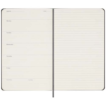 Agenda settimanale formato L con copertina rigida e senza data Moleskine