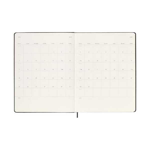 Agenda settimanale 12 mesi XL con copertina...
