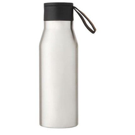 Borraccia in acciaio inossidabile da 500 ml con isolamento sottovuoto in rame, coperchio e cinturino in finta pelle Ljungan