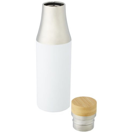 Borraccia termica in acciaio inossidabile con isolamento sottovuoto in rame e coperchio in bambù da 540 ml Hulan