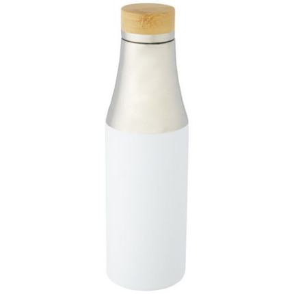 Borraccia termica in acciaio inossidabile con isolamento sottovuoto in rame e coperchio in bambù da 540 ml Hulan