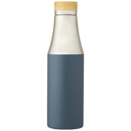 Borraccia termica in acciaio inossidabile con isolamento sottovuoto in rame e coperchio in bambù da 540 ml Hulan
