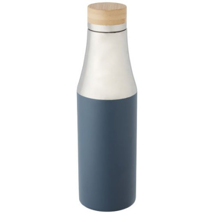 Borraccia termica in acciaio inossidabile con isolamento sottovuoto in rame e coperchio in bambù da 540 ml Hulan