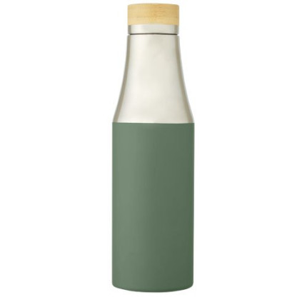 Borraccia termica in acciaio inossidabile con isolamento sottovuoto in rame e coperchio in bambù da 540 ml Hulan