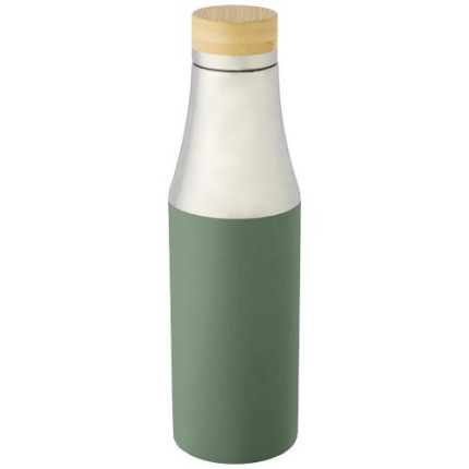 Borraccia termica in acciaio inossidabile con isolamento sottovuoto in rame e coperchio in bambù da 540 ml Hulan