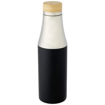 Borraccia termica in acciaio inossidabile con isolamento sottovuoto in rame e coperchio in bambù da 540 ml Hulan