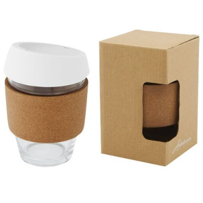 Bicchiere da 360 ml in vetro borosilicato con impugnatura...