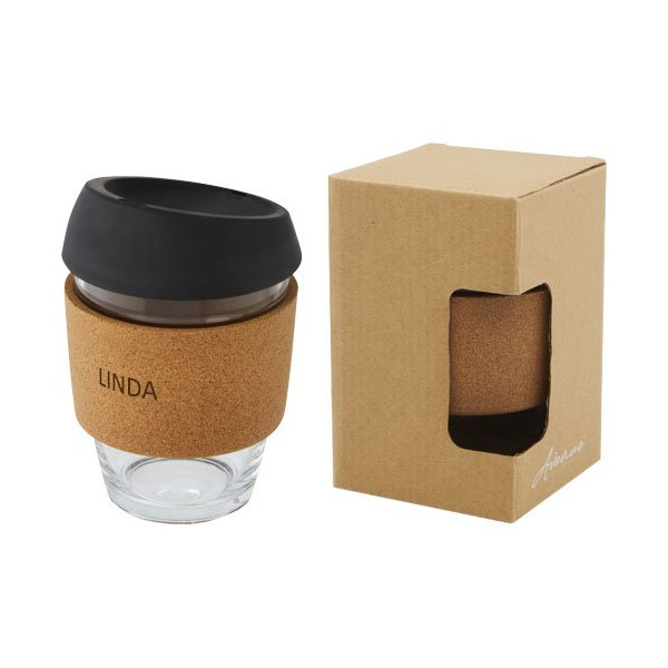 Bicchiere da 360 ml in vetro borosilicato con...