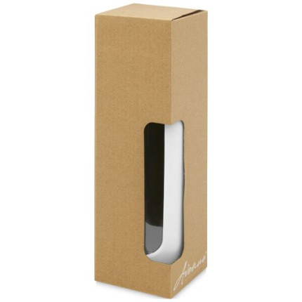 Borraccia in vetro borosilicato da 600 ml con impugnatura in silicone Tidan