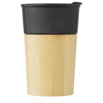 Tazza in porcellana da 320 ml con parete esterna in bambù Pereira