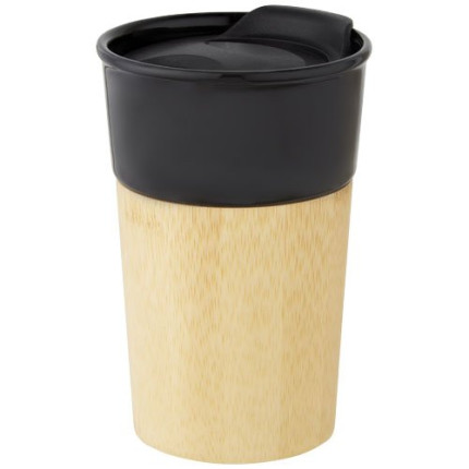 Tazza in porcellana da 320 ml con parete esterna in bambù Pereira