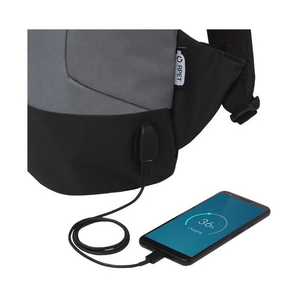 Zaino antifurto in RPET certificato GRS Cover -...