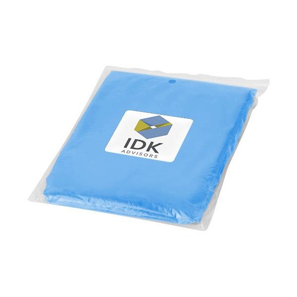 Poncho impermeabile monouso Ziva con custodia