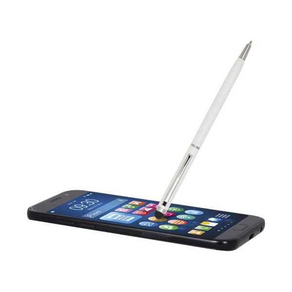 Penna a sfera in alluminio con stylus...