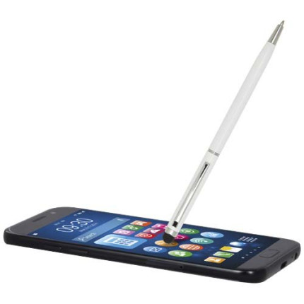 Penna a sfera in alluminio con stylus Ore-inchiostro blu