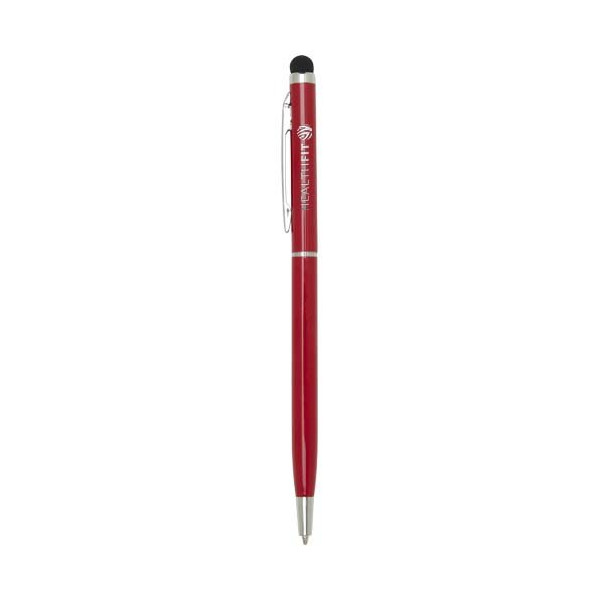 Penna a sfera in alluminio con stylus...