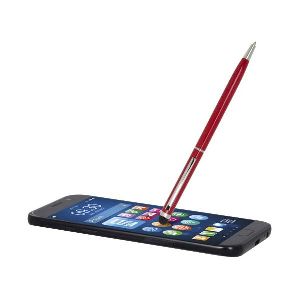 Penna a sfera in alluminio con stylus...