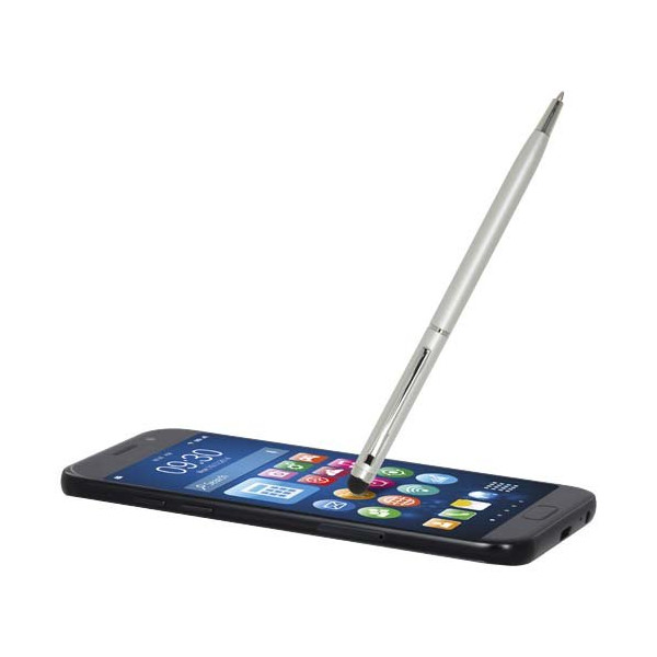 Penna a sfera in alluminio con stylus...