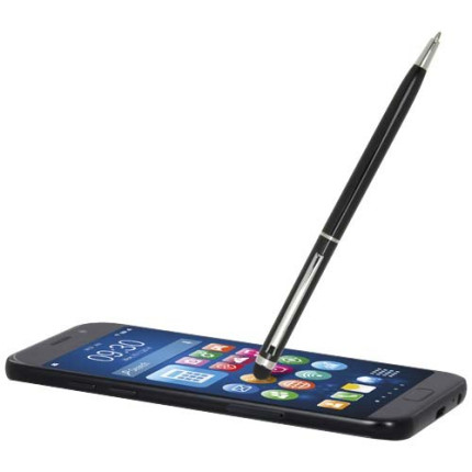 Penna a sfera in alluminio con stylus Ore-inchiostro blu