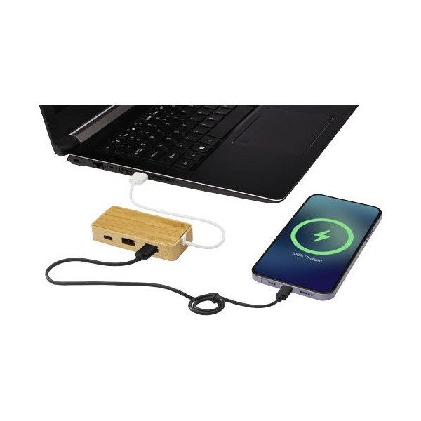 Hub USB in bambù Tapas