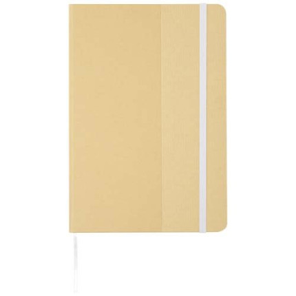 Blocco note formato A5 con copertina rigida di cartone riciclato Nelida