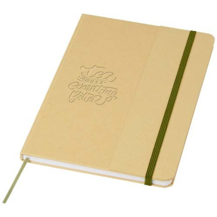 Blocco note formato A5 con copertina rigida di cartone riciclato Nelida