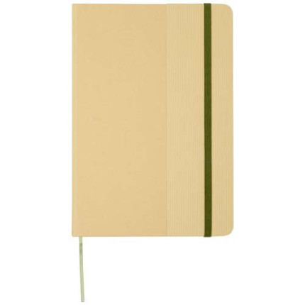 Blocco note formato A5 con copertina rigida di cartone riciclato Nelida