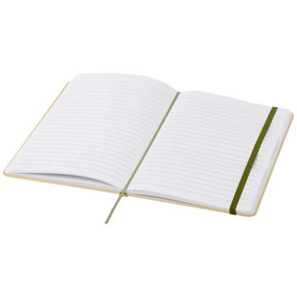 Blocco note formato A5 con copertina rigida di cartone riciclato Nelida