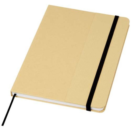 Blocco note formato A5 con copertina rigida di cartone riciclato Nelida