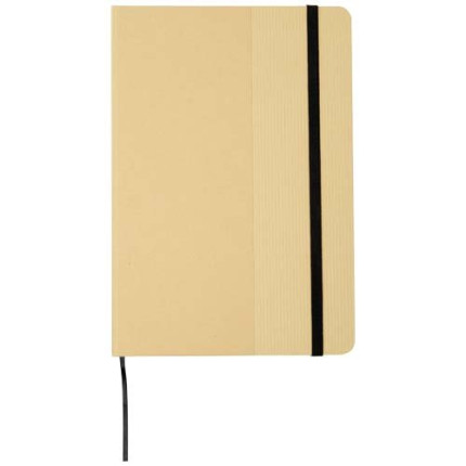 Blocco note formato A5 con copertina rigida di cartone riciclato Nelida