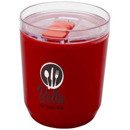 Bicchiere a doppia parete in plastica riciclata da 180 ml Hudson