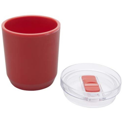 Bicchiere a doppia parete in plastica riciclata da 180 ml Hudson