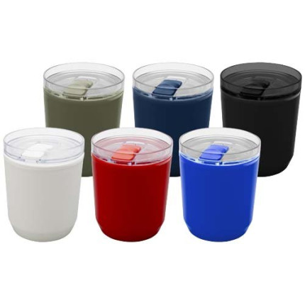 Bicchiere a doppia parete in plastica riciclata da 180 ml Hudson