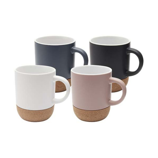 Tazza in ceramica con dettagli in sughero e...