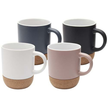 Tazza in ceramica con dettagli in sughero e finitura opaca da 300 ml Billie