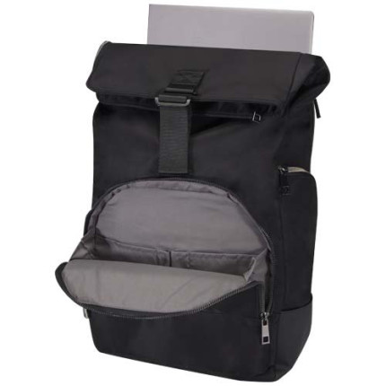 Zaino per portatile da 15,6" in materiale riciclato certificato GRS con chiusura arrotolabile Rhine - 18L