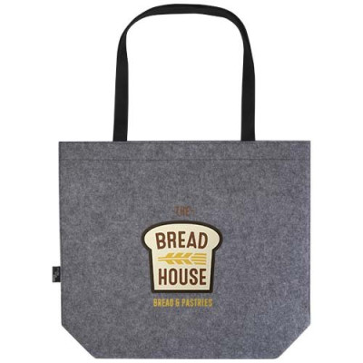 Tote bag a soffietto in feltro riciclato certificato GRS... 2
