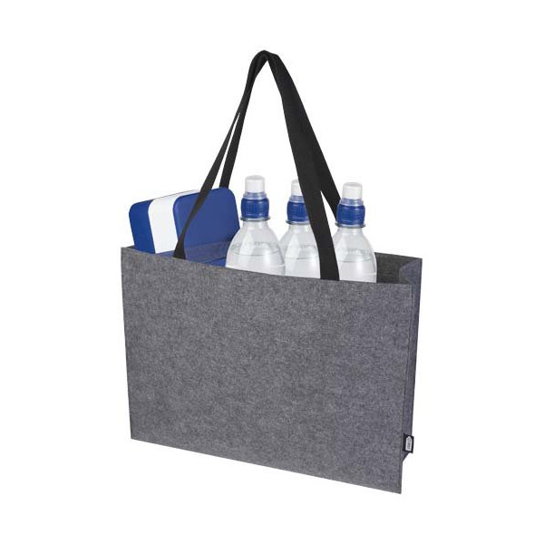 Tote bag a soffietto in feltro riciclato...