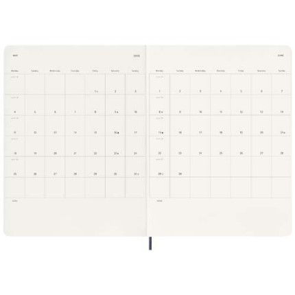 Blocco note 12 mesi formato XL con copertina morbida Moleskine