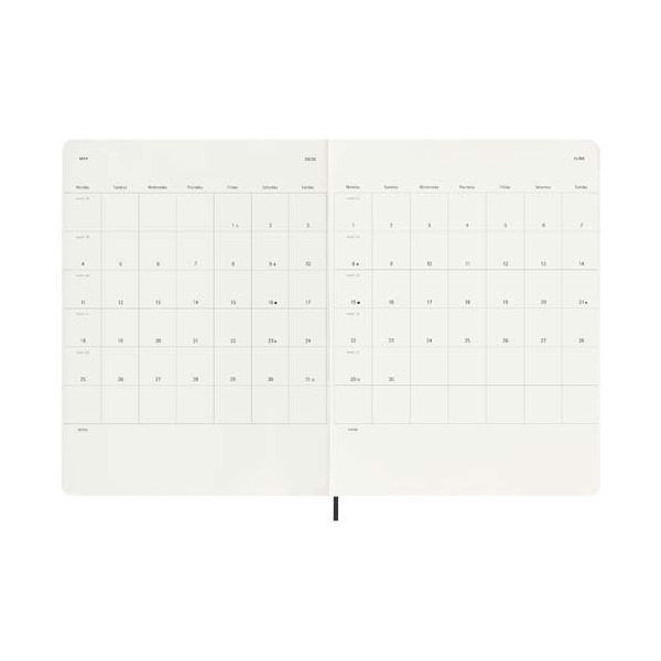 Blocco note 12 mesi formato XL con copertina...