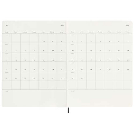 Blocco note 12 mesi formato XL con copertina morbida Moleskine