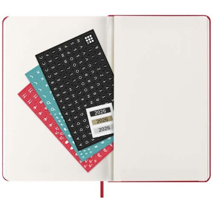 Agenda settimanale 12 mesi formato L con copertina rigida Moleskine