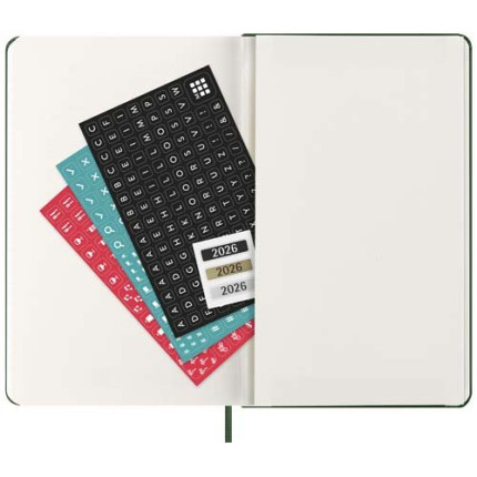 Agenda settimanale 12 mesi formato L con copertina rigida Moleskine