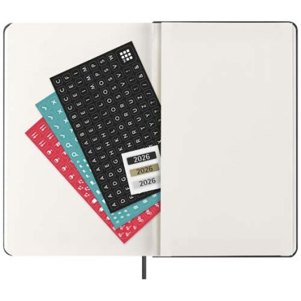 Agenda settimanale 12 mesi formato L con copertina rigida Moleskine