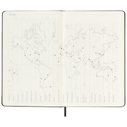 Agenda settimanale 12 mesi formato L con copertina rigida Moleskine