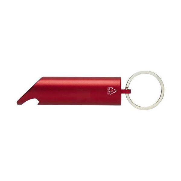 Portachiavi con torcia a LED e apribottiglie in...